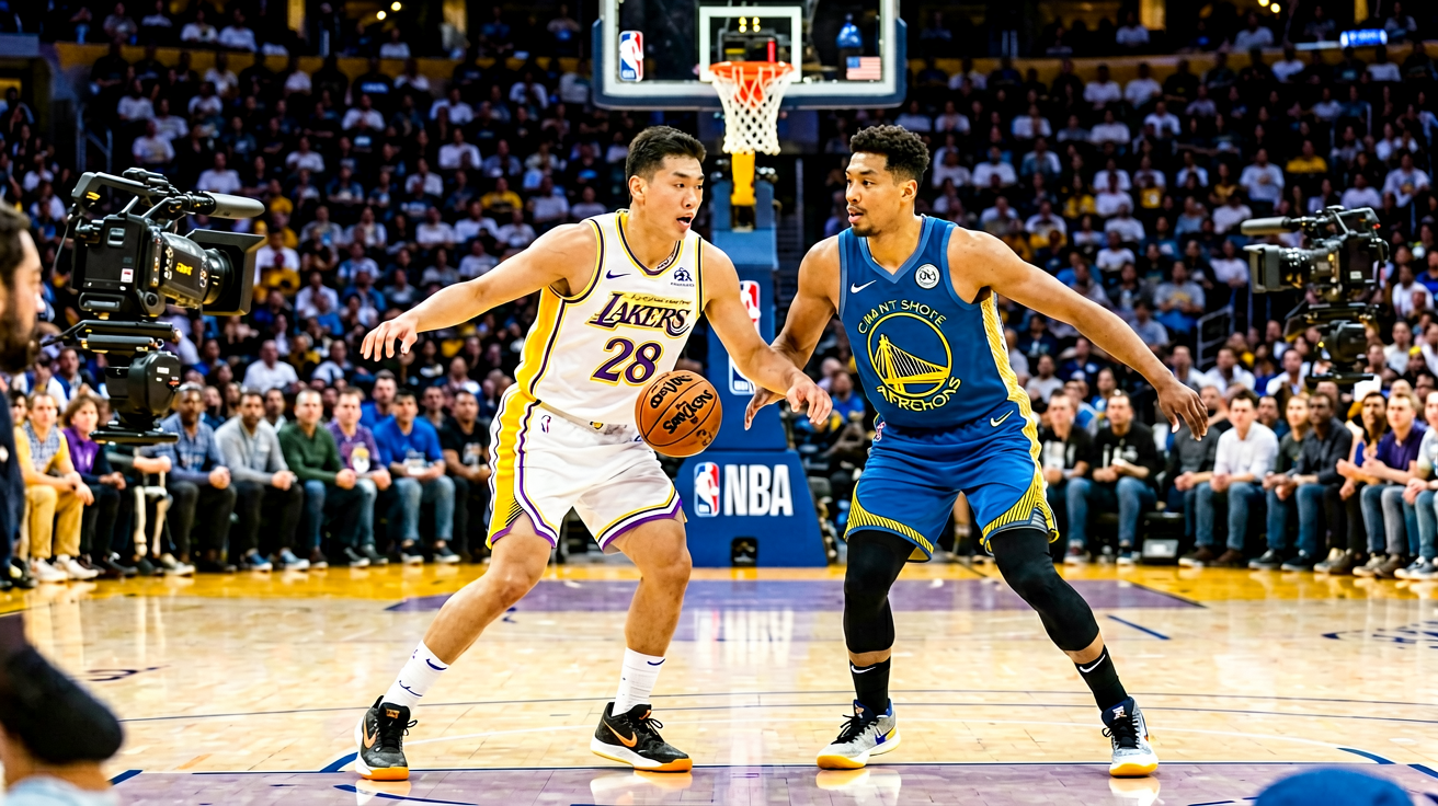 NBA常规赛洛杉矶湖人对阵金州勇士的激烈对抗